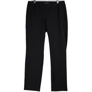 EILEEN FISHER Straight Leg Petite Black Pull On Pants Size PS/PP